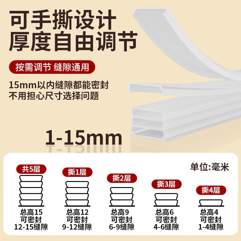 TIMUS entrance door sealing strips are windproof, heat-insulating, insect-proof, soundproof, noise-reducing, five-layer thick, and the buffer thickness is adjustable.
