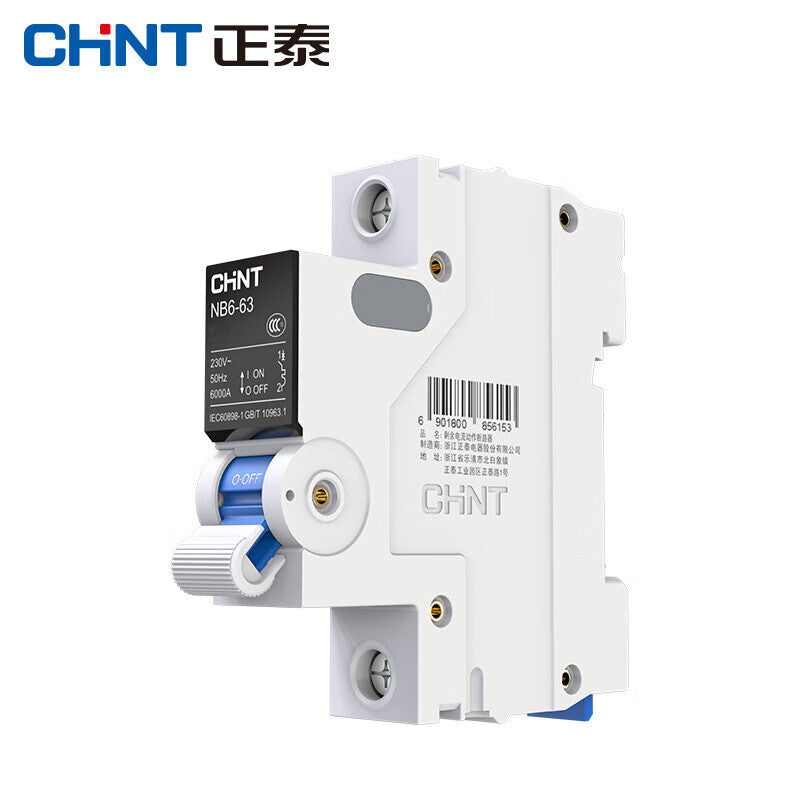 Chint NB6-63 Series 1P C63 Circuit Breaker (2-Pack)