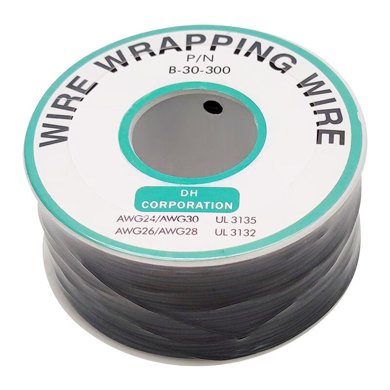 Drop-in 30# Flying Wire, Single Core OK Wire, PCB Jumper Wire, Circuit Board Connector Wire, Tinned Copper Core Connector Wire, Black, 30AWG