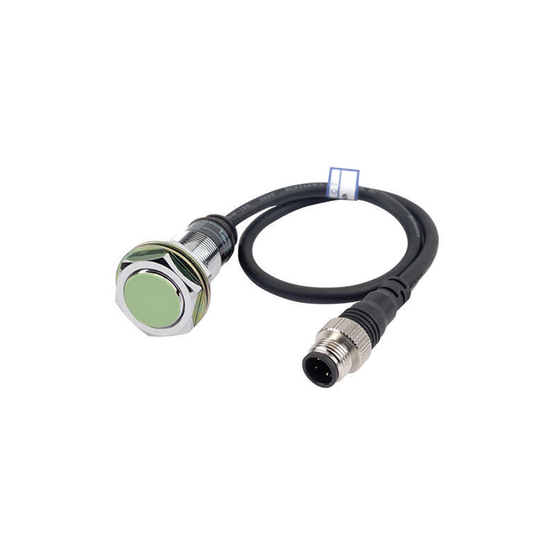 Autonics inductive cylindrical proximity switch 3-wire M12 connector detection distance 5mm NPN; PRW18-5DN