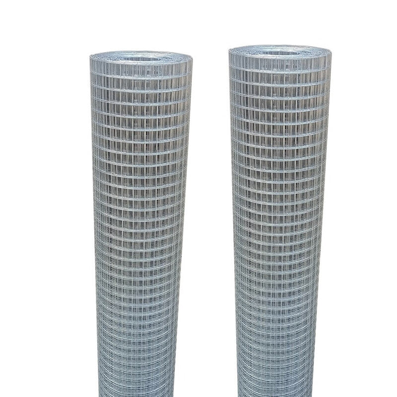 Deqi Wire Mesh, Industrial Hot-Dip Galvanized Welded Wire Mesh, Mesh, Protective Fence, Wire Mesh Fence, Customizable, 0.6mm Diameter * 0.6cm Mesh * 1.0m Width * 15m Length
