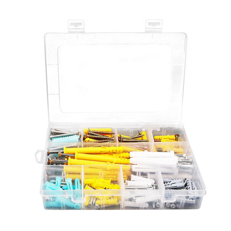 Chuco Household Self-Tapping Screw Set, Extended Expansion Screw Set, Nails, Expansion Bolts, 200 Pieces Mixed Pack