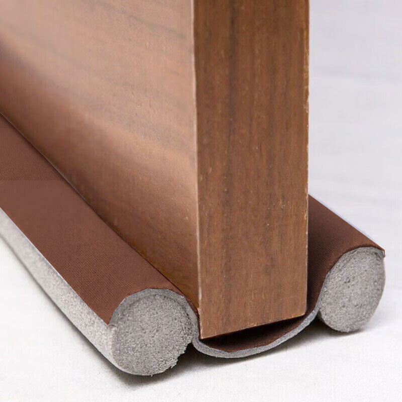Winstan WY0125 Door Bottom Sealing Strip, Windproof Strip, Sound Insulation Strip, Dustproof Strip, Foam Strip, 95cm Leather Version, Black