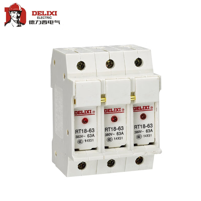 Delixi RT18-125X 2P Cylindrical Cap Fuse Base