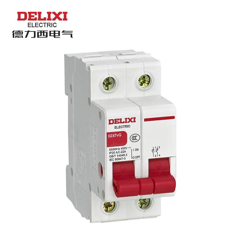 Delixi DZ47vG 2P 100A 400VAC DZ47VG2100 Micro Isolating Switch