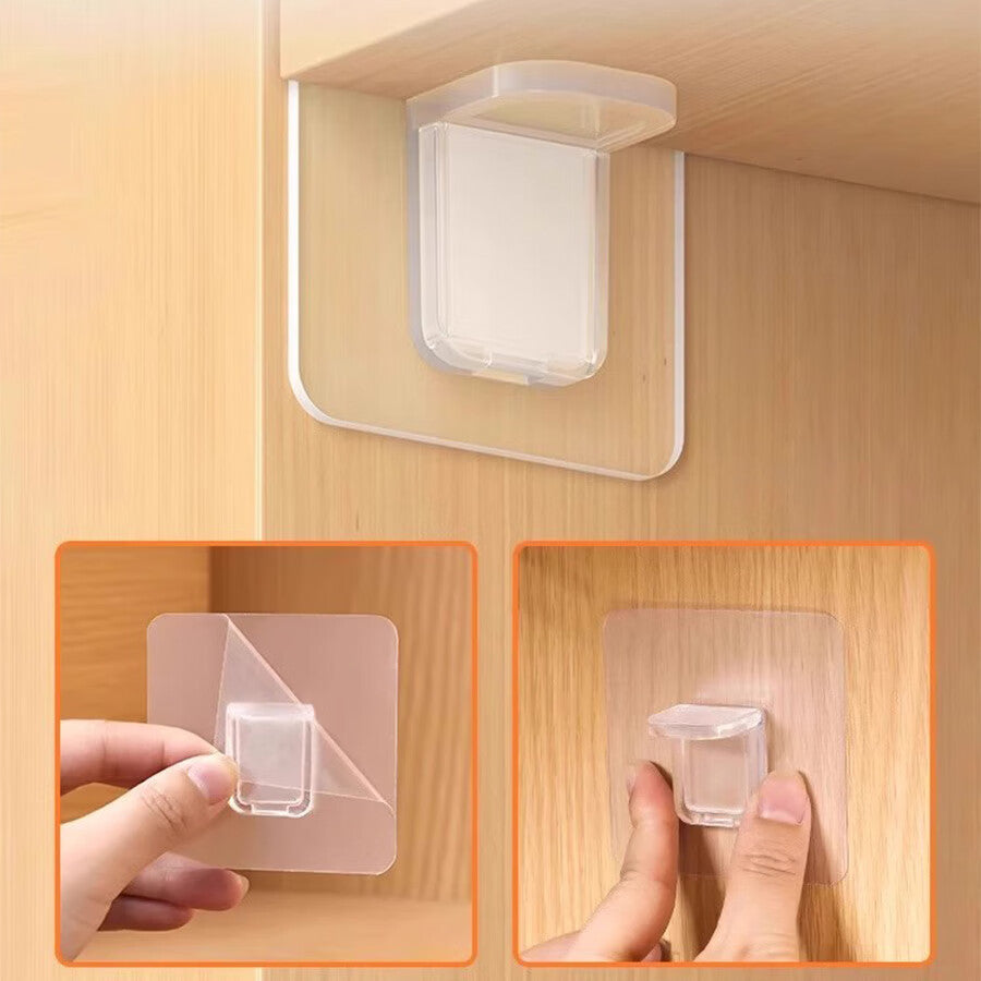 No-drill shelf support for kitchen cabinets, corner brackets, and high-rise board supports (12-pack, 70*70cm)
