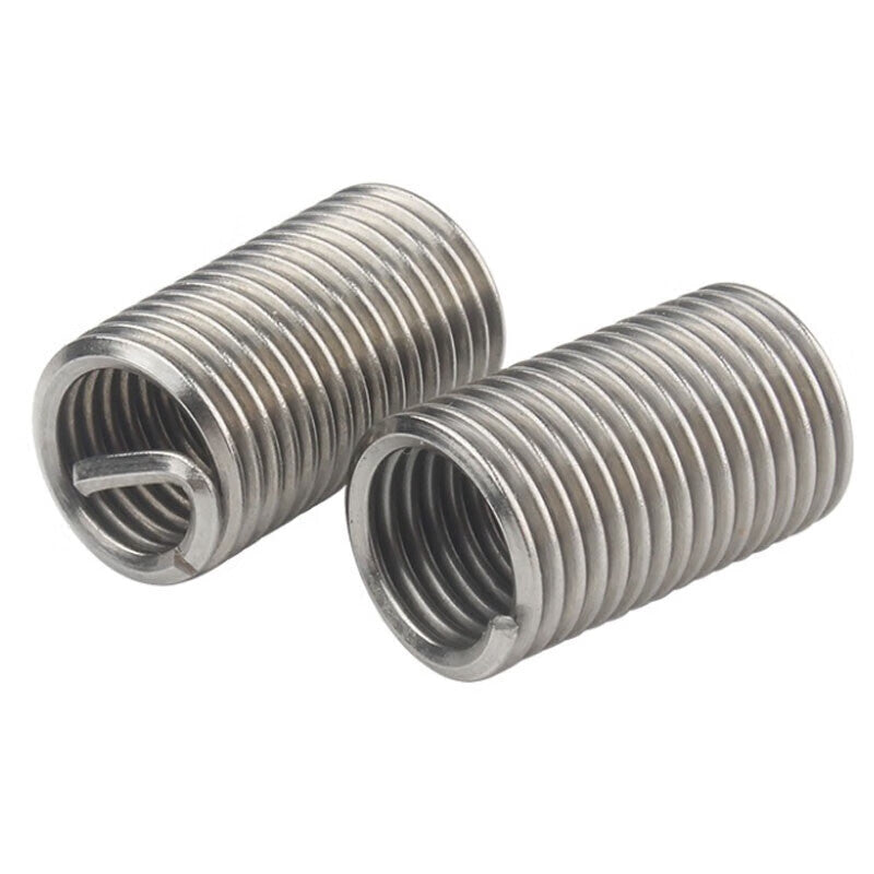 Winstein 304 Stainless Steel Threaded Insert (with tail) M8*3D (10 pieces) DIN8140 Thread Protection Insert Steel Wire Thread Insert WSX226
