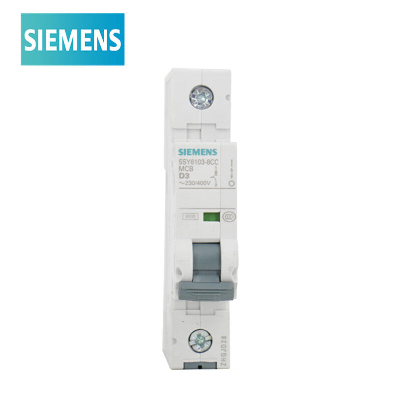 Siemens 5SY6103-8CC 3A 1P 6KA Circuit Breaker