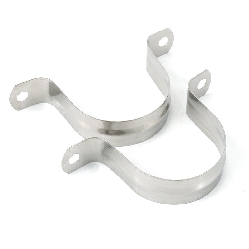 Bingyu BYsy-55 304 Stainless Steel Pipe Clamp, U-Shaped Pipe Clamp, Pipe Hoop, Omka Saddle Clamp Fixing Clip, Diameter 16 (1 piece)