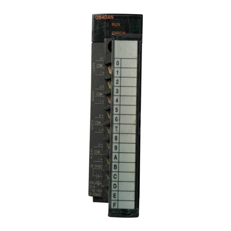 Mitsubishi Electric PLC, analog module, D/A conversion module: 4 channels, current/voltage output; Q64DAN