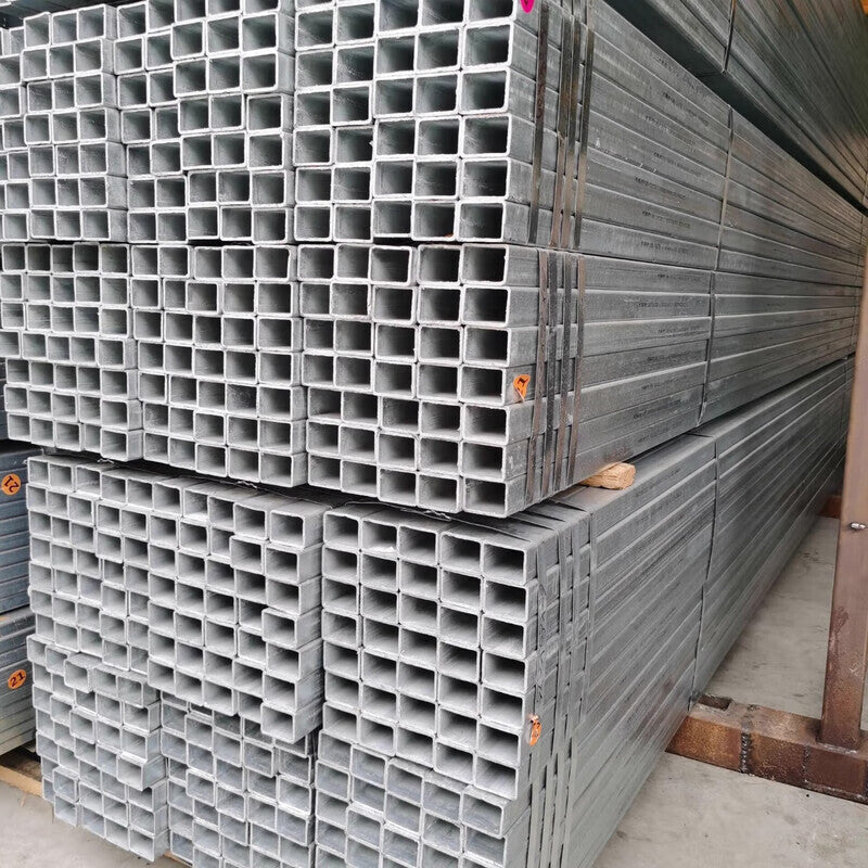 Steel Precast Products Hot-dip galvanized square tube, rust-proof galvanized rectangular tube, square tubing, welded steel pipe 50*50*2.5, price per meter
