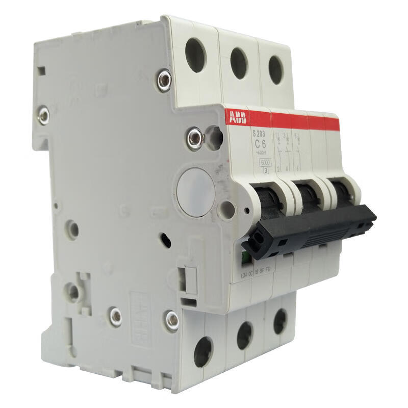ABB S203-C6 Miniature Circuit Breaker, 3-Pole, 6A