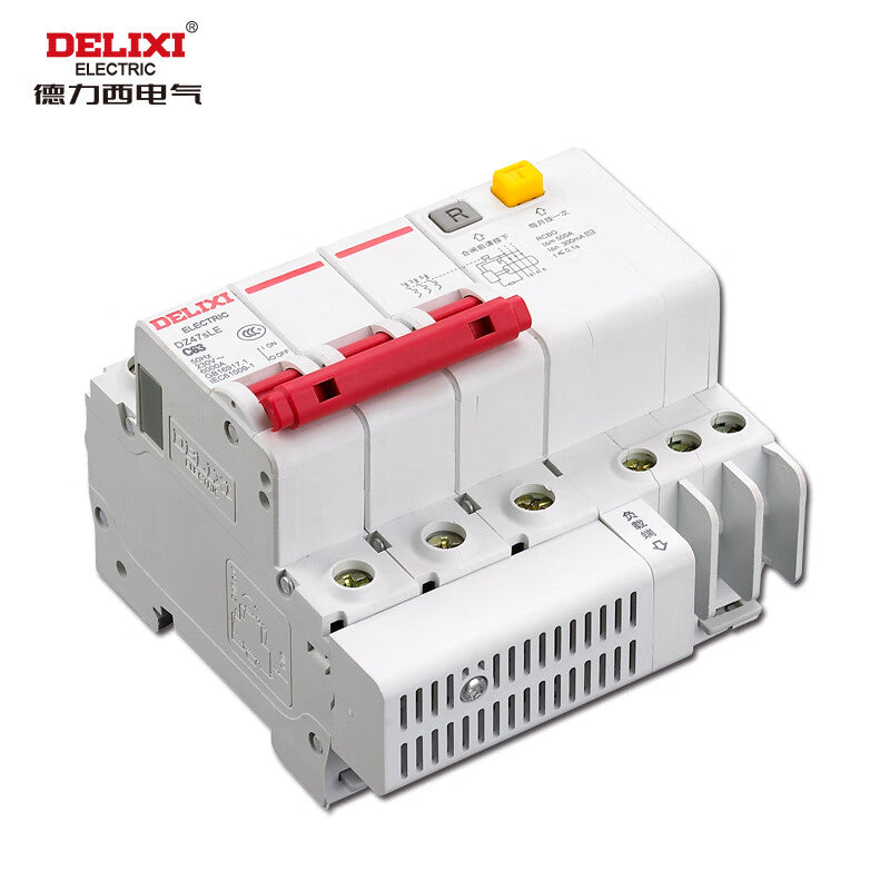 Delixi DZ47sLE 3P C 63A Circuit Breaker with Leakage Protection