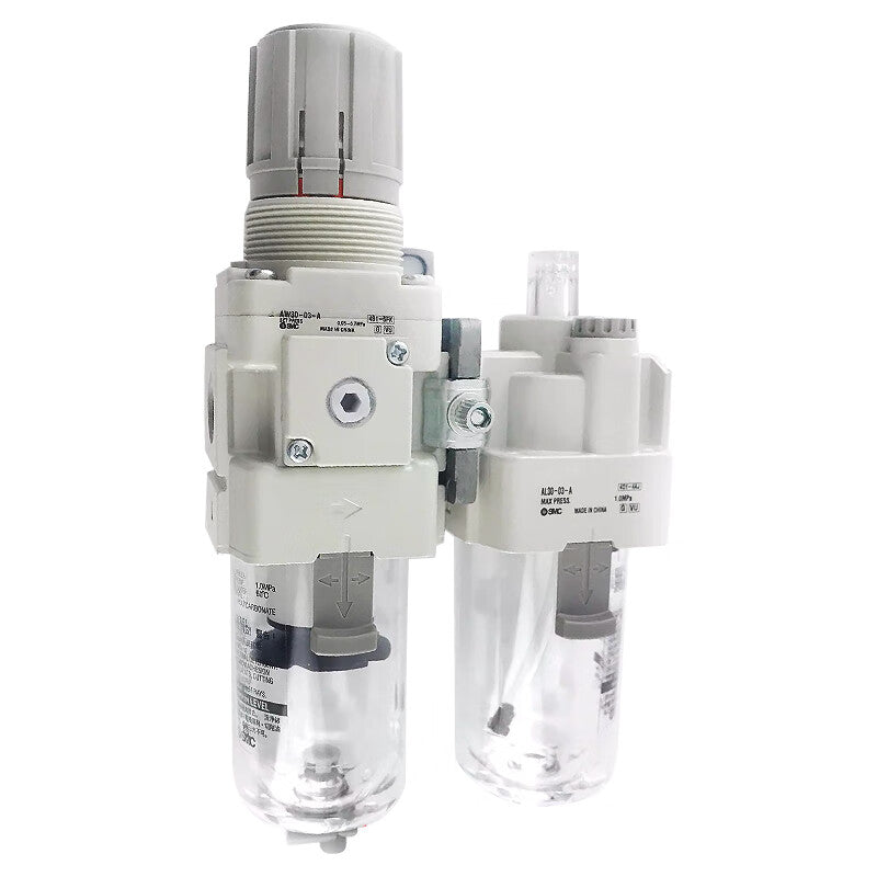 SMC air combination components, filter pressure reducing valve + oil mist collector; AC30A-03-A