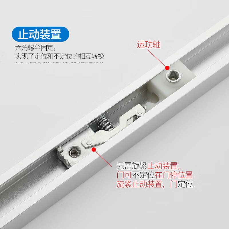 THOMEI Fully Automatic Concealed Hidden Door Hydraulic Buffer Door Closer for Home Use, Automatic Door Closing, Concealed Wooden Doors