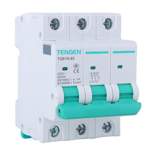 Tianzheng small circuit breaker; TGB1N-63 3P C1 (Xiangyun 3.0)
