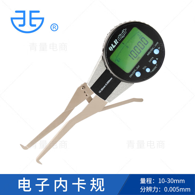 QLR Qinghai Qingliang Electronic Digital Display Internal Caliper Gauge/Caliper with High Precision 0.005mm Internal Groove Diameter Measurement 506-23-012 / Measuring Range 10-30mm