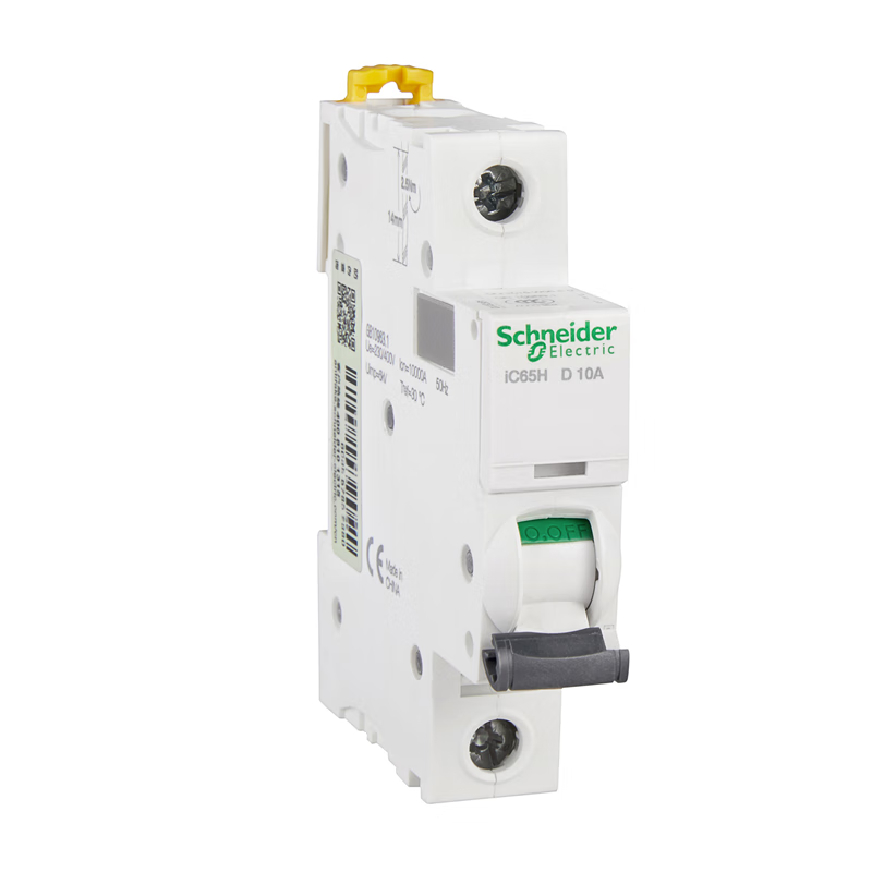 Schneider Electric miniature circuit breaker; iC65H 1P D10A