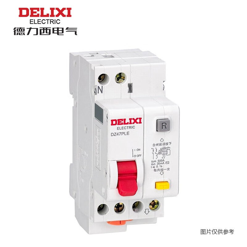 Delixi DZ47PLE 1P+ND 40A 4.5KA 30mA ELE (electronic) AC 230VAC DZ47PLED40 miniature leakage protection circuit breaker