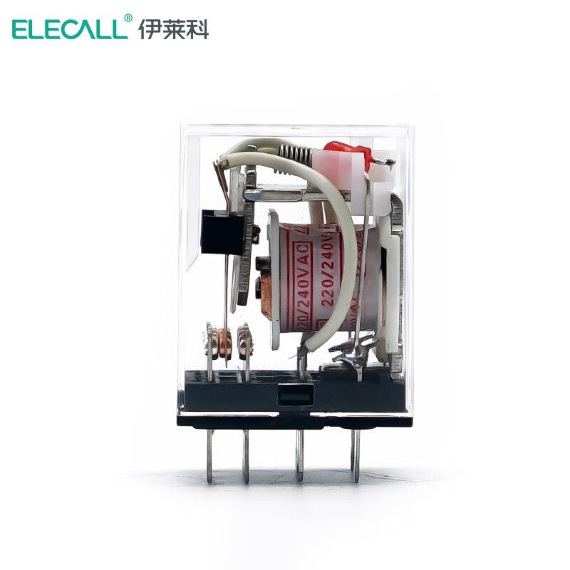 ELECALL HH53P small intermediate relay AC three-open three-closed with light without base electromagnetic relay set 11 feet MY3NJ AC220V