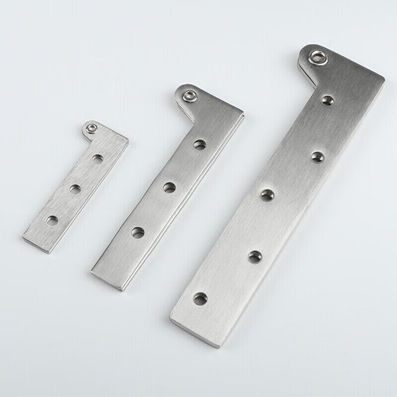 Deyu Crafts Stainless Steel Chicken Beak Hinge, Top and Bottom Pivot, Cabinet Door Straight Hidden Door Hardware Accessories, 2 Pieces/Piece, Extra Large Size