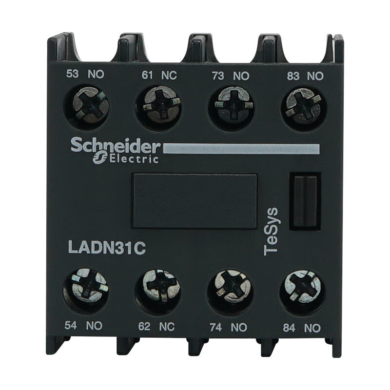 Schneider Electric TeSys D contactor auxiliary contact module LADN31C 3NO+1NC contact front mounting adapter LC1D series contactor