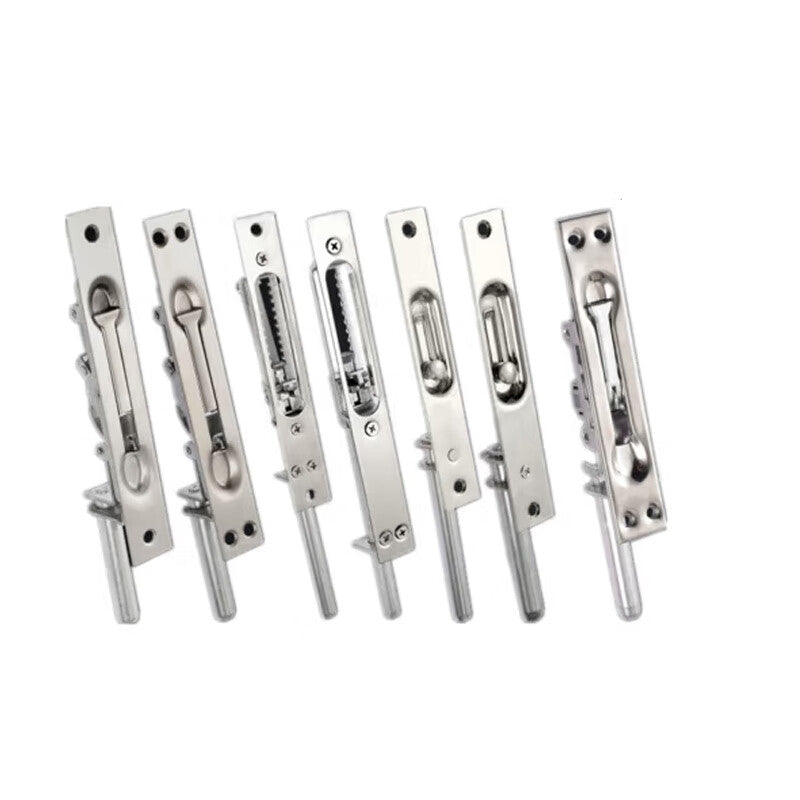 Deqi Stainless Steel Door Bolts, Anti-theft Double Door Bolts, Stainless Steel Central Control Single/Double Hole Concealed Door Bolts, Household Door Bolt Accessories, Buyang Single Hole Door Bolts.
