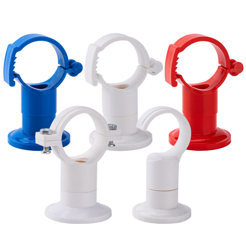 Zhongchi PVC water supply pipe clamps, pipe clips, pipe clamps, pipe fittings, dual-purpose type, 25*32mm, white.