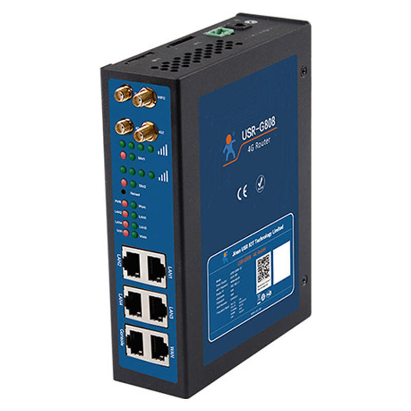 LonHand 4G dual-card industrial router multi-mode LTE wireless router USR-G808-23 five-mode thirteen-band + full network access