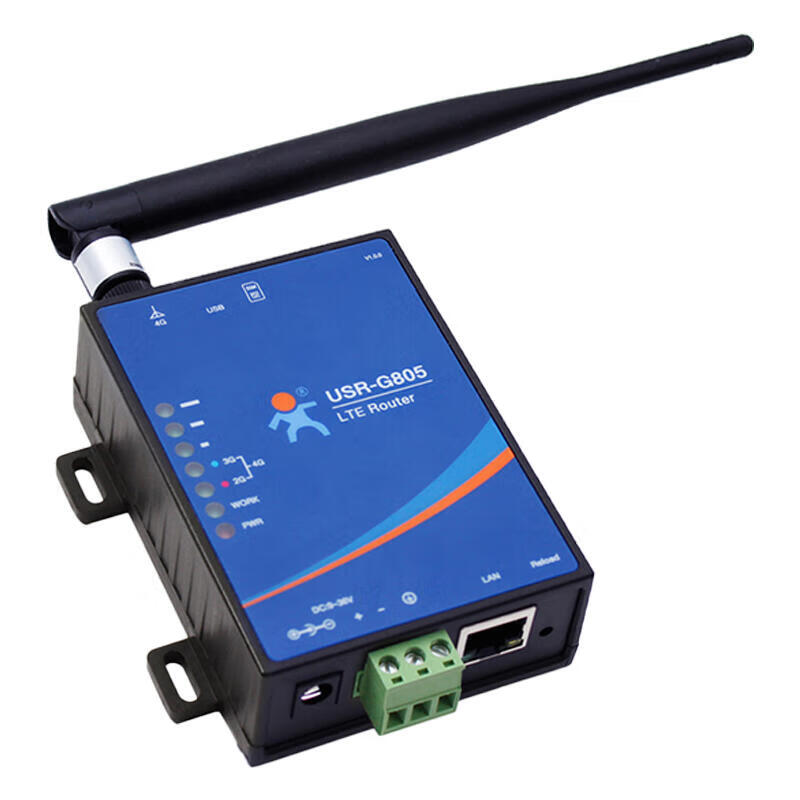 LonHand 4G Industrial Router Wireless Card Wi-Fi LTE Outdoor Networking Single Network Port 4G Version USR-G805 Full Netcom