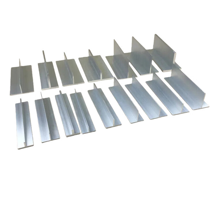 Heyucheng T-shaped aluminum ceiling joists, aluminum alloy trim strips, T-shaped aluminum strips, bottom width 20*height 10*thickness 2mm-1 meter