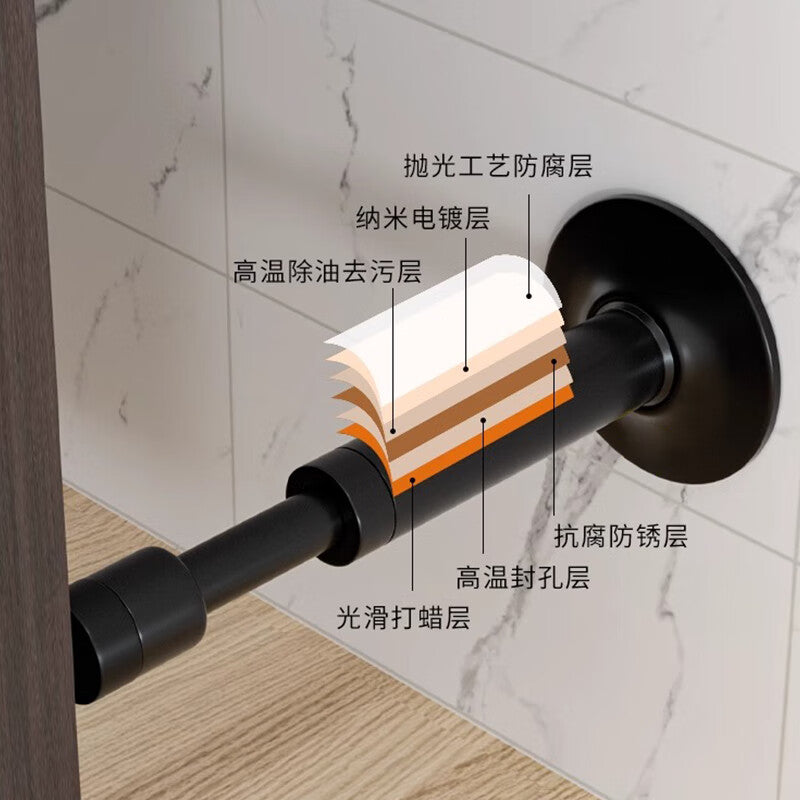 Thousand-speed wheel anti-theft door bumper, no-drill door stop, glass door anti-door hydraulic buffer door top, black [copper/adhesive nail dual-use] buffer door top