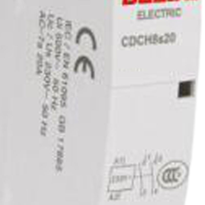 DELIXI ELECTRIC AC contactor CDCH8S 20A 2P 2NO 220-240V order number CDCH8S20220N /piece