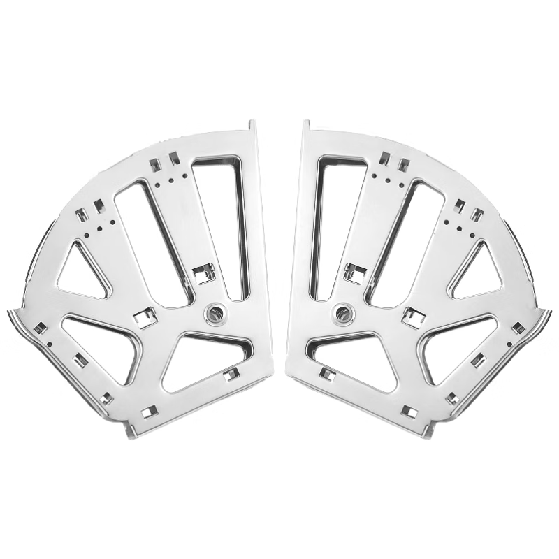 Panggu Precision Flip-Down Shoe Rack Hardware Accessories, Rotating Shoe Rack Connecting Bracket, Three-Layer Gray Cold-Rolled Steel