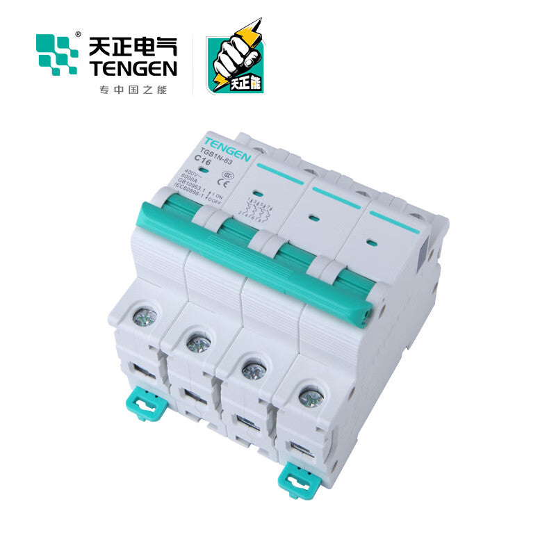 Tianzheng Electric Air Switch TGB1N 4P C 16A 6KA 335012800777 Miniature Circuit Breaker
