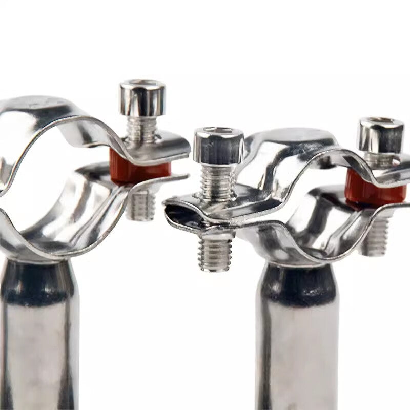 Shanhe Industrial Products 304 Stainless Steel Pipe with Base, Pipe Support, Pipe Clamp, Sanitary Pipe Support 304 Φ25-27, Height 50MM