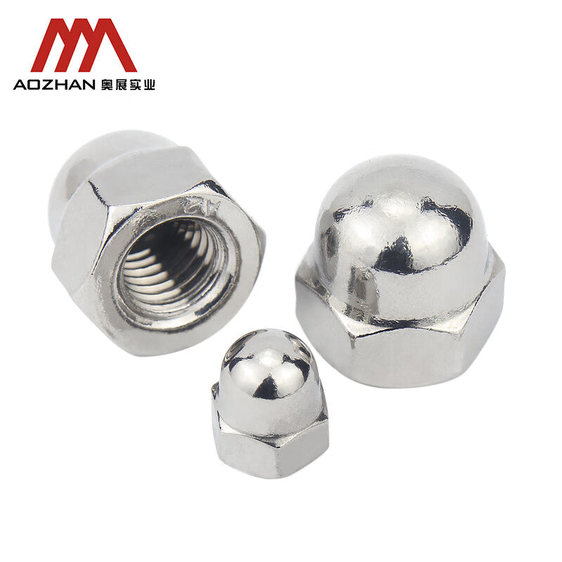 AOZHAN Hexagonal Cap Nut DIN1587, 304 Stainless Steel, GPH M20 (40 pieces/box)