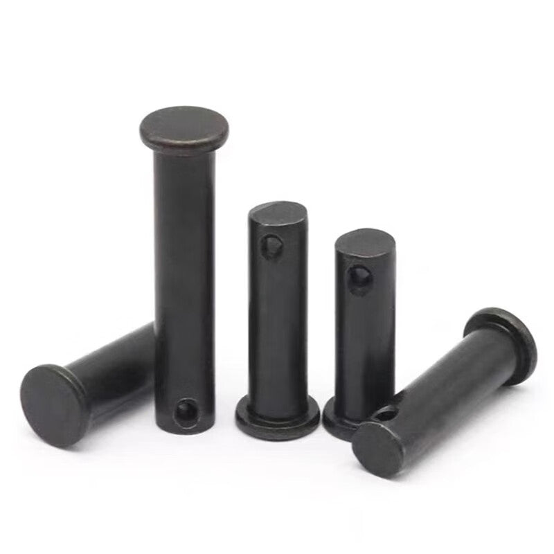 Beihaoting Industrial 8.8 grade pin with hole, flat head pin, GB882 high strength pin, through pin, positioning screw M20*160 [5 pieces]