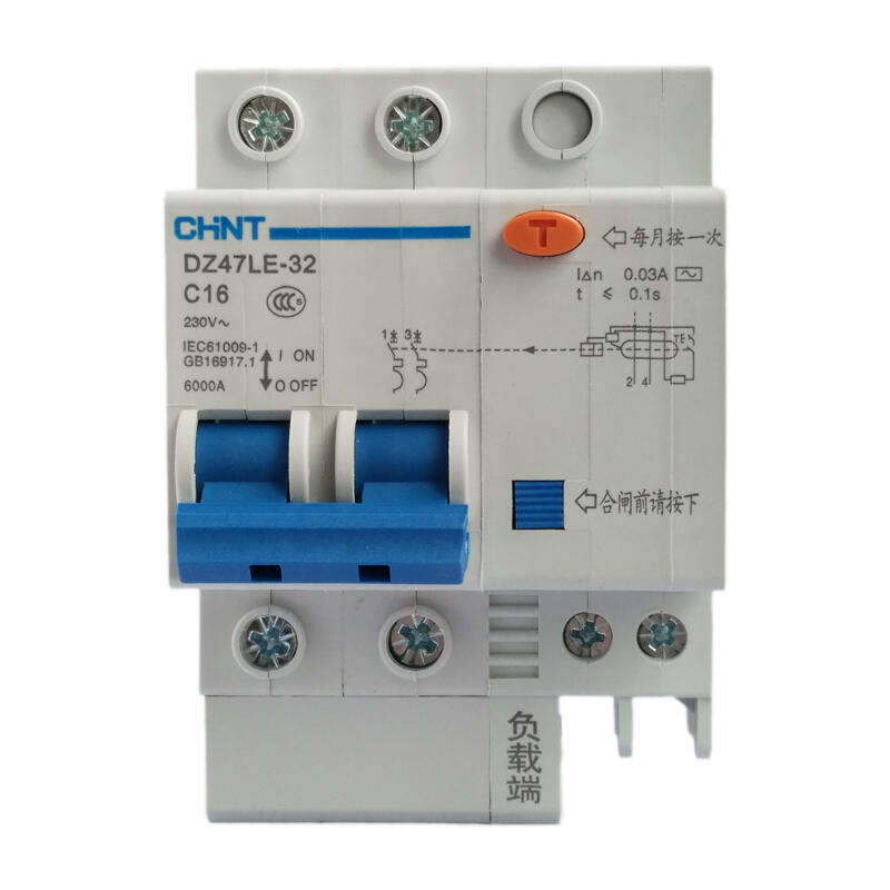 Chint leakage miniature circuit breaker; DZ47LE-32 2P C16 30mA