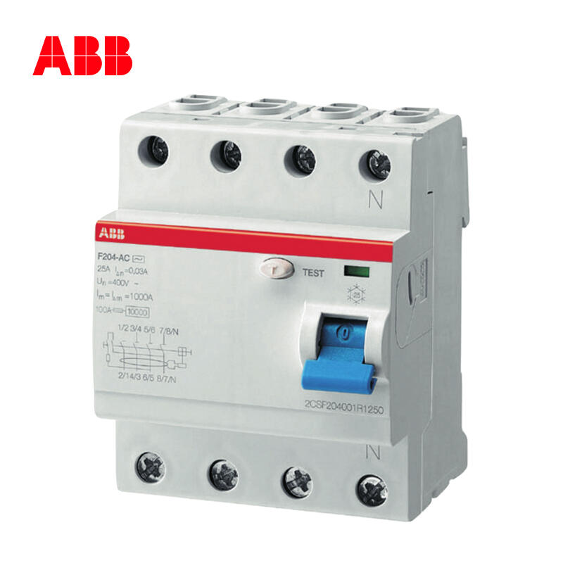 ABB F200 series residual current protector without overcurrent protection; F204 AC-40/0.03