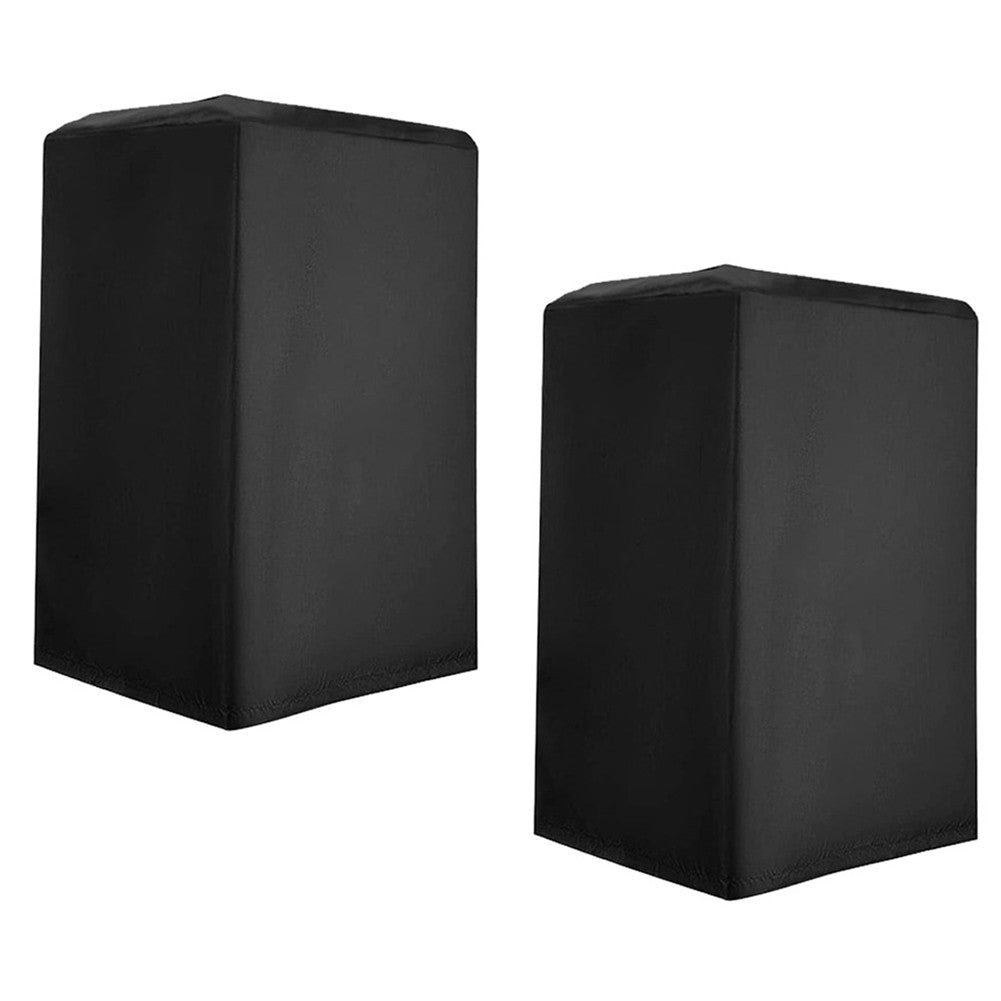 Black Cloth Cover for Powered Upright Speakers Waterproof and Dust Protection