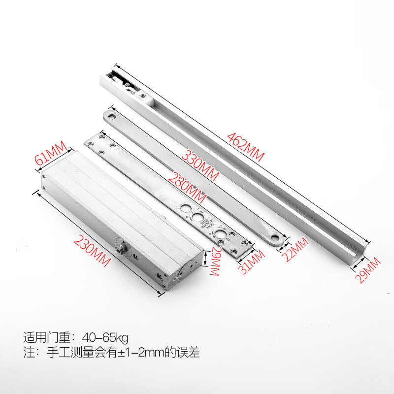 THOMEI Fully Automatic Concealed Hidden Door Hydraulic Buffer Door Closer for Home Use, Automatic Door Closing, Concealed Wooden Doors