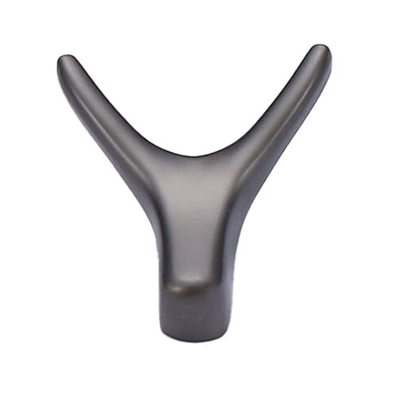 Deyu Crafts - Hole-punched Wardrobe Hooks with Ox Horn Design - One Price - Pearl Gray