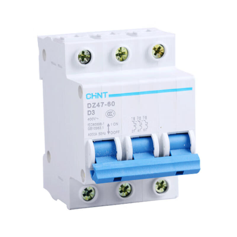 Chint miniature circuit breaker; DZ47-60 3P D25