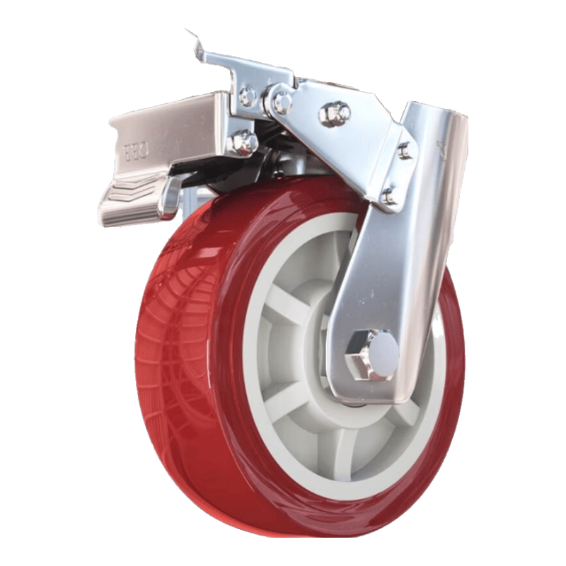 Sunward Polyurethane Handcarts, Flatbeds, Trailers, Wheels, Casters, Pulleys, 4-inch, 2-fixed, 20,000 (with screws)