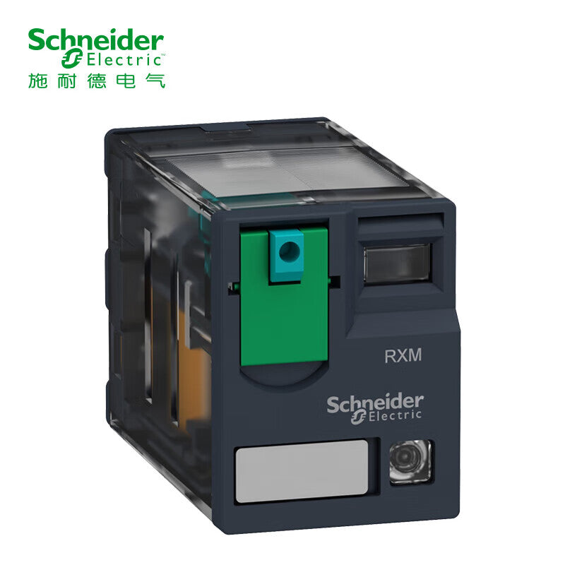 Schneider Electric RXM·A 3A 4C/O gold-plated with light 24VDC four normally open and four normally closed DC 14-pin relay 24v Schneider Electric relay RXM4GB2BD small intermediate relay
