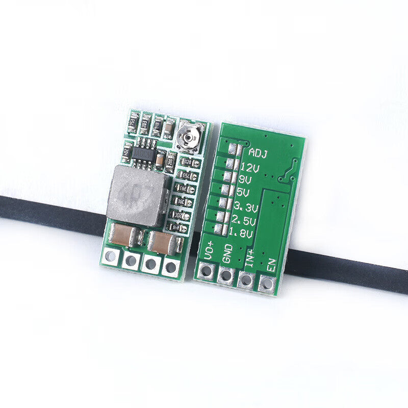 Ouhuayuan DC-DC Adjustable Step-Down Module, Mini Size, 4-24V/12V/24V to 5V/3A, 97.5% Vehicle Efficiency