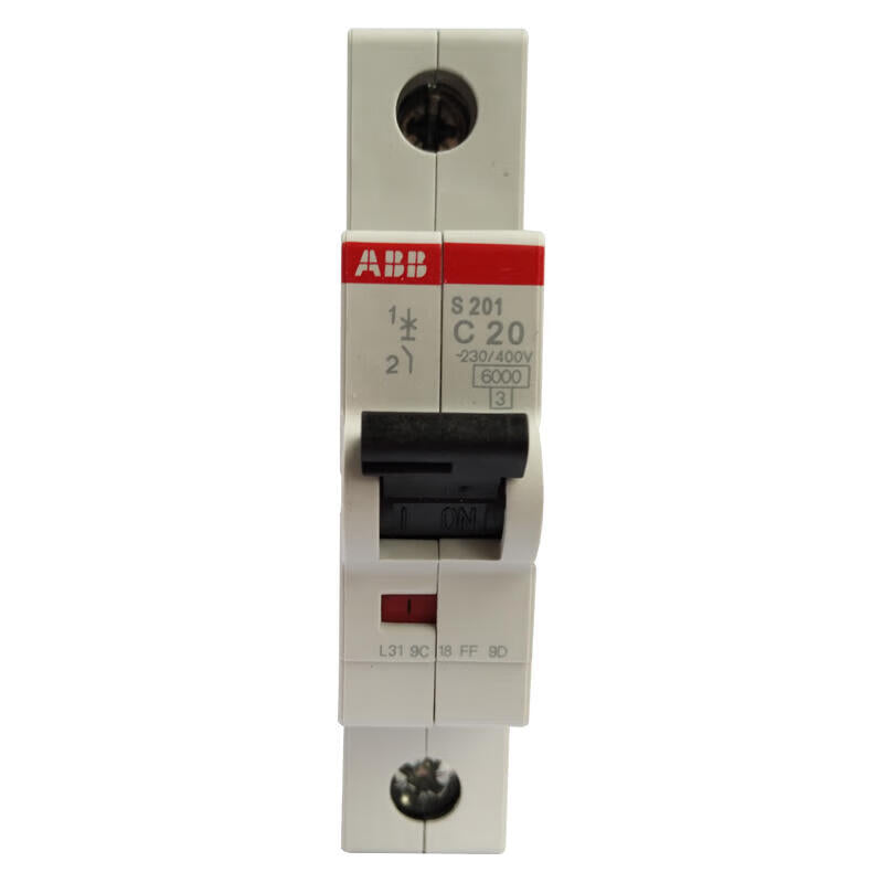 ABB S200 series miniature circuit breakers; S201-C20
