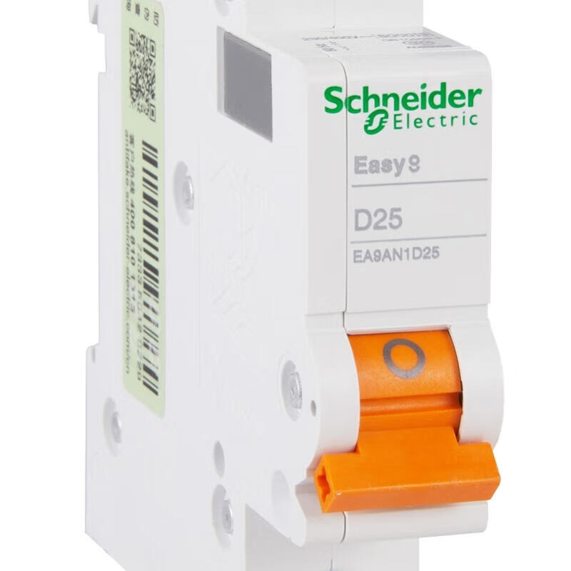 Schneider Electric miniature circuit breaker, EA9AN 1P D25A; EA9AN1D25
