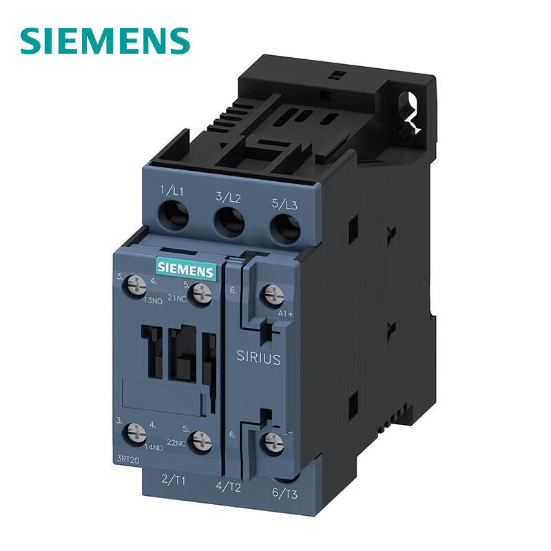 Siemens 3RT20231KB40 Power Contactor, 9A, 24VDC, 4kW, 1NO+1NC